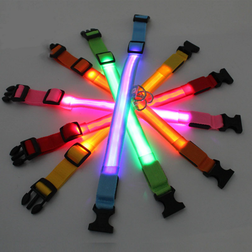 LED Regulowana Obroża dla Psa – Świecąca, Migająca, Wodoodporna Obroża Bezpieczeństwa