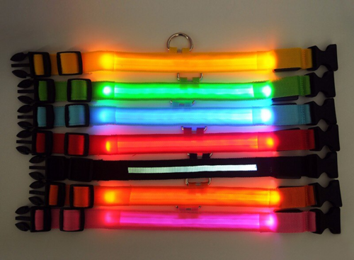 LED Regulowana Obroża dla Psa – Świecąca, Migająca, Wodoodporna Obroża Bezpieczeństwa