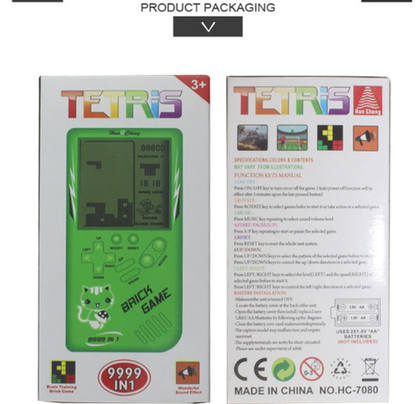 Przenośna konsola do gry Tetris w stylu retro
